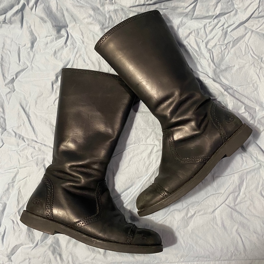 girls ugg MAISIE leather riding boots